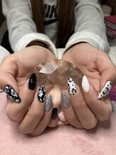 チェリーブロッサム(A CHERRY BLOSSOM)/豹柄大人ネイル