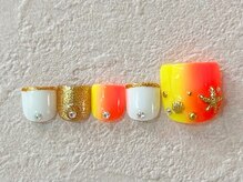 ネイルビート(NAIL BEAT)/蛍光色縦グラデーション