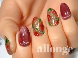薔薇ネイル☆