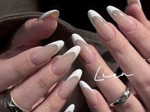 Lien nailsalon【長さだし専門店】パラジェル・フィルイン導入/フレンチ|パーツ2個付き