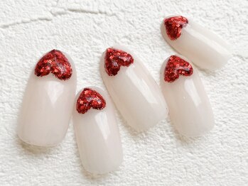 リーチェ ビューティアンドネイルサロン 大名店(Beauty&Nail Salon)/ちょこんっとハート♪