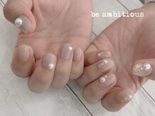 ネイルサロンアンドスクール ビーアンビシャス(be ambitious)/ミラー×パール