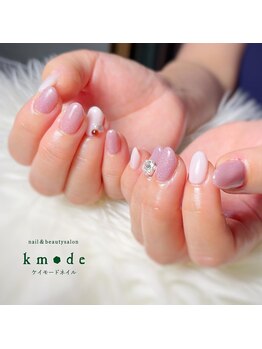 シンプルビジューネイル Pg ケイモードネイル Kmode のフォトギャラリー ホットペッパービューティー