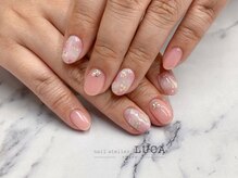 ネイルアトリエルカ(nail atelier LUCA)/W-781 大人可愛い押し花ネイル