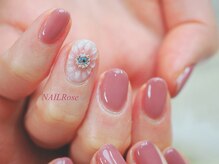 ネイルローズ(NAIL Rose)/お花ぷっくりフラワー3D