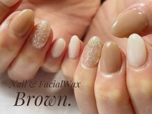 ブラウン(Brown.)/キラキラネイル