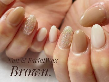 ブラウン(Brown.)/キラキラネイル