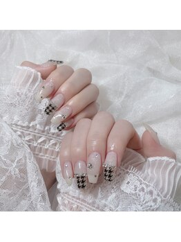 リンドネイル バイ モカ アンド ララ(Lind nail by moca and LaLa)/【miyu】千鳥ネイル