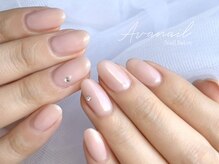 アバネイル 名駅店(AVA NAIL)/透け感ちょこっとストーンネイル