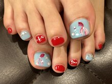 プラハネイル(+HER 美甲)/金魚×ヨーヨーペイント