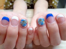 フレンチ ブルー フラワー