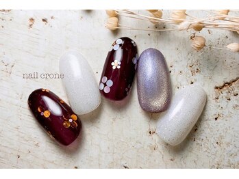 ネイルクローネ(nail crone)/ホロフラワーネイル