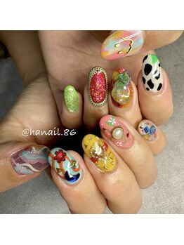 エムネイル(Ｍ)/haruka nail × 個性派ネイル