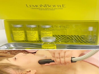 痩身専門サロン ラシュエット(La Chouette)の写真/【話題の韓国脂肪脂肪分解】スッキリ顔☆天然成分での脂肪を分解！レモンボトルは脂肪細胞に働きかけ分解！