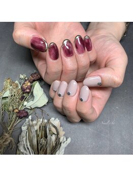 ネイルズ ビー(Nail's be)/アシメ★ニュアンス×ワンカラー