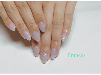 フランセス(Frances)/ワンカラー　ブルーグレー