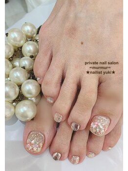プライベート ネイルサロン マーマ(murmur)/ラメ×ミラー×シェル