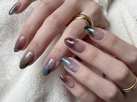 奥行きニュアンスネイル