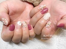 ブリノス(BLINOSS)/ニット×ツイード☆デザイン