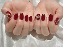 ヒールネイル(heal nail)/bordeaux×heart～