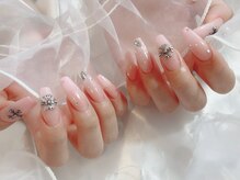 ミイネイル(Me nail)/クロムネイル/ピンクグラデ