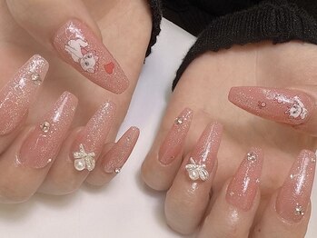 ウル艶×フラッシュネイル