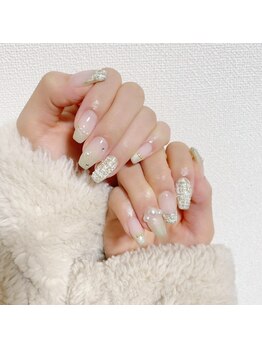 ツイードネイル¥8800