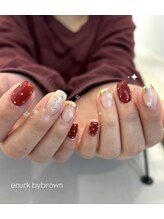 エヌーク バイ ブラウン(enurk by Brown)/パール付き★キラキラネイル