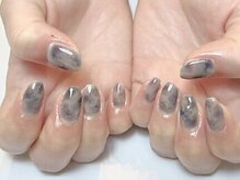 ツインネイル 名古屋駅店(twin.nail)/シックなカフェラテネイル