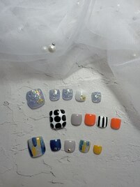 定額デザインフットネイル☆
