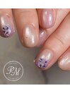 あじさい押し花ネイル