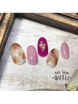 ネイルサロン クイル(QUILL)/9月白べっ甲★1