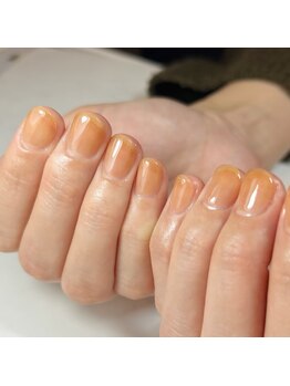 天然石ネイルワンカラー