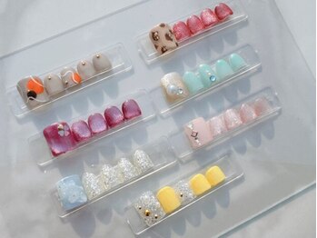 ケア ビューティー ネイル(care beauty NAIL)の写真/夏限定！フットネイルキャンペーン実施中！！足元華やかに気分もアップ☆【店舗型ネイルサロン】