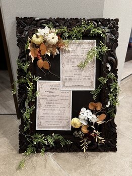 アジアンオーキッド 高槻センター街店/メニュー看板♪