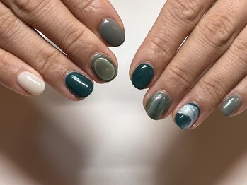 グリーンニュアンスネイル