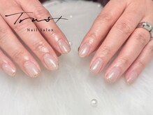 トラストネイル 佐野店(TRUST Nail)/上品先端ミラーフレンチ