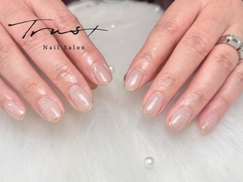 トラストネイル 佐野店(TRUST Nail)/上品先端ミラーフレンチ