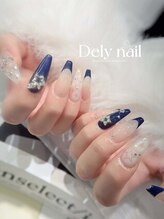 デリーネイル(Dely_nail)/夜空を映したスターネイル