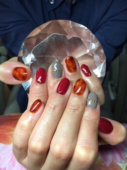 ブルーラヴァンド(Blue Lavande)/べっ甲ネイル