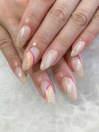 虹ネイル