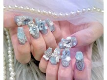ネイル アリーズ セカンド(nail Allies 2nd)/パーツネイル 水色 ゴテゴテ