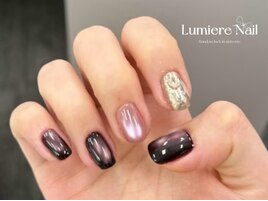 オンブレフレンチ/冬ネイル