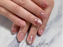 ネイルアトリエルカ(nail atelier LUCA)/W-500 マグネットチェックネイル