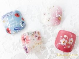 フラワーフットネイル