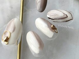塗りかけニュアンスネイル