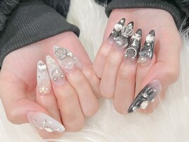 ★地雷系アシンメトリーネイル★