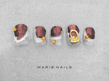 マリー ネイルズ いわきラトブ店(MARIE NAILS)/定額6600円税込 ブラウン 0323a