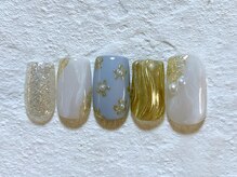 ネイルビート(NAIL BEAT)/ミラーフラワーネイル☆