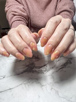 テソロネイル(TESORO nail)/桃ネイル
